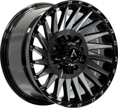 MILITIA 108.1 18x9 6x135|6x139.7 12 GLOSS BLACK MACHINED + TINT