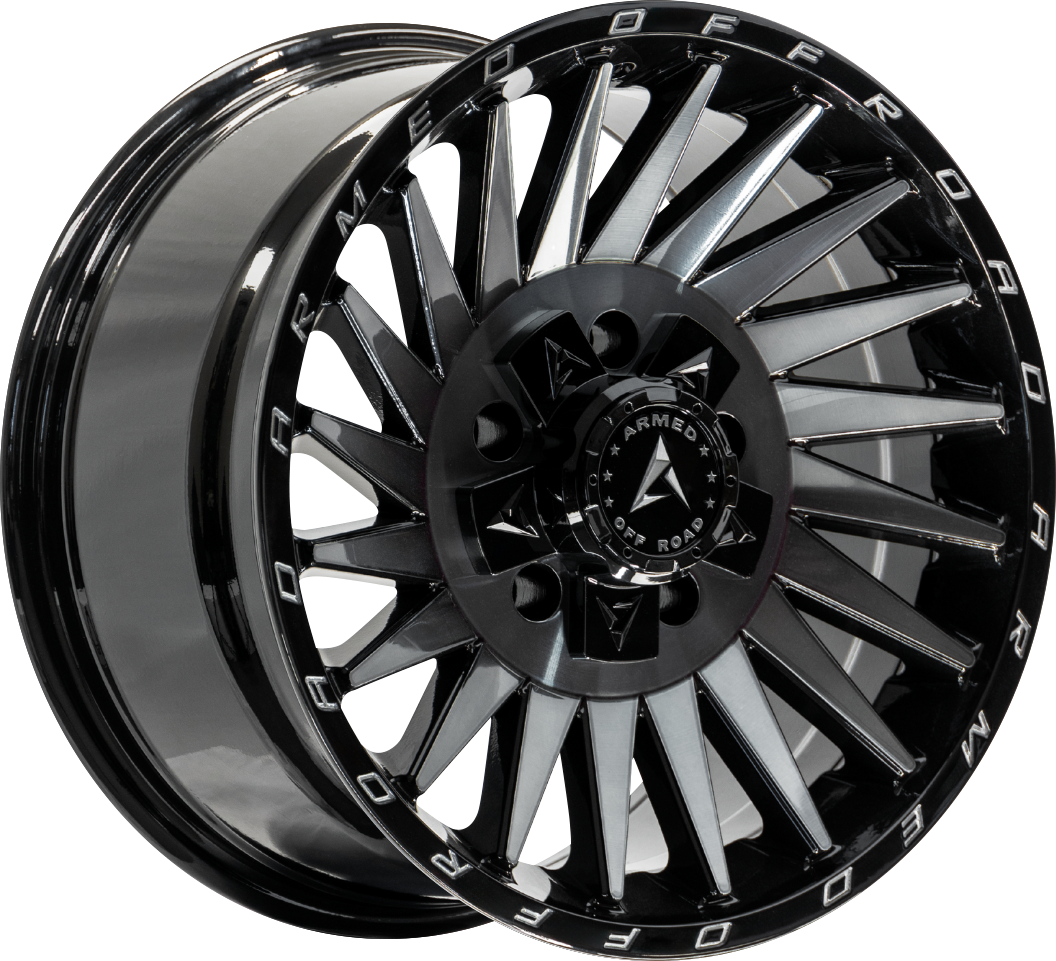 MILITIA 108.1 17x9 6x135|6x139.7 12 GLOSS BLACK MACHINED + TINT