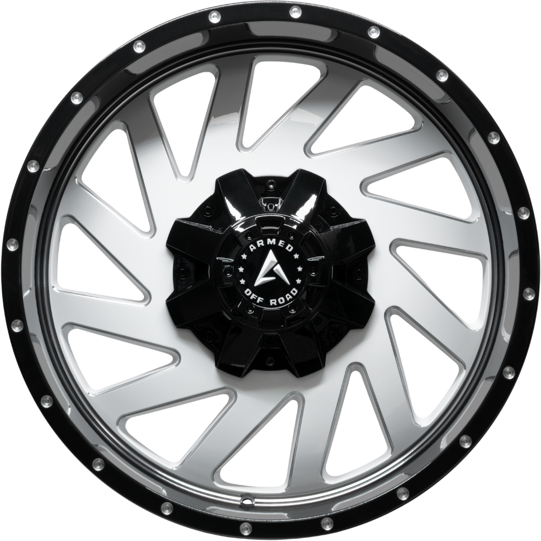 AGGRESSOR 87.1 20x10 Blank -24 GLOSS WHITE MILLED BLACK LIP
