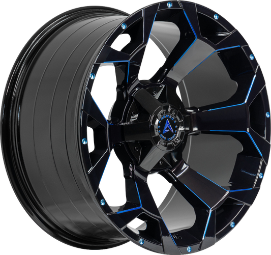 BOMBER 108.1 20x10 6x135|6x139.7 0 GLOSS BLACK BLUE MILLED